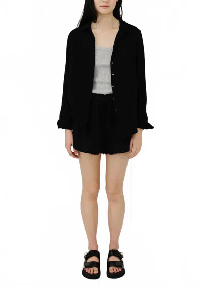 Xirena Scout Button-front Shirt In Black