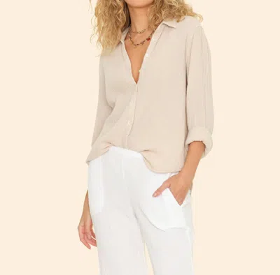 Xirena Scout Long Sleeve Shirt In Oysterette In Multi