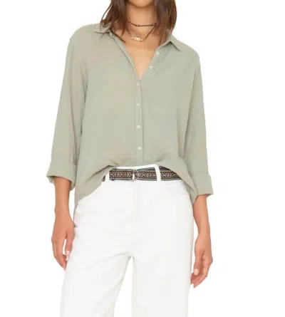 Xirena Scout Shirt In Aqua Grey In Green