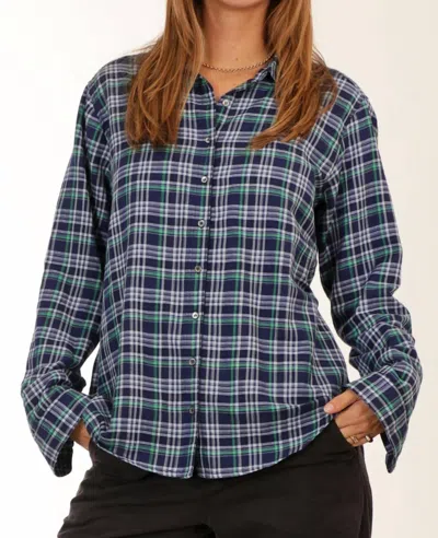 Xirena Scout Shirt In Forest Blue Plaid In Multi
