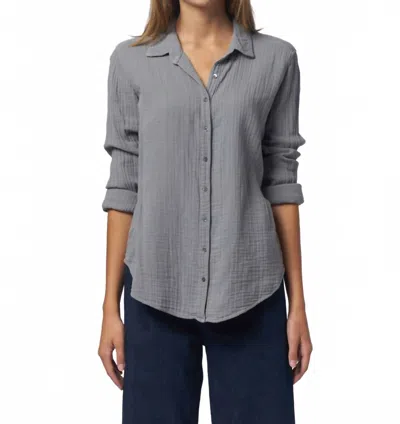 Xirena Scout Shirt In Half Moon In Gray