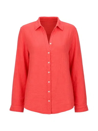 Xirena Scout V-neck Shirt In Red