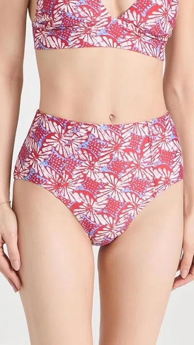 Xirena Serena Bikini Bottom In Ruby Petal In Multi