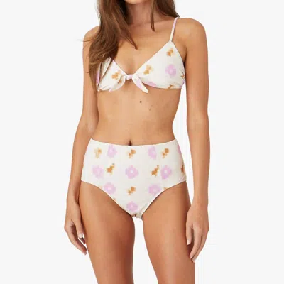 Xirena Serena Bikini Bottom In Lilac Ikat In White