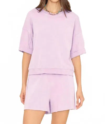 Xirena Shawn Sweatshort In Patisserie In Purple