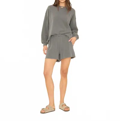 Xirena Shawn Terry Sweatshort In Ashphalt In Gray
