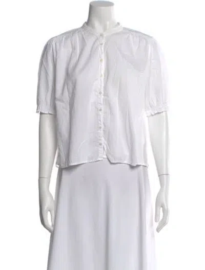 Pre-owned Xirena Short Sleeve Blouse In Neutral