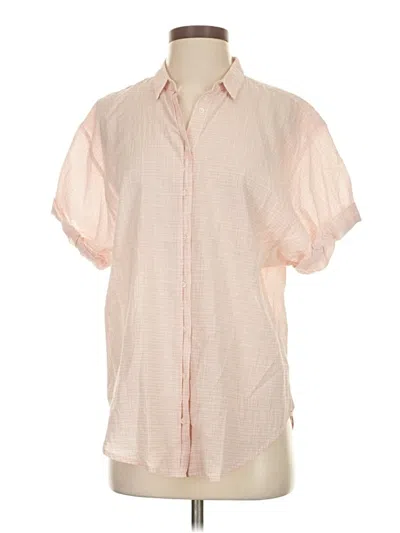 Pre-owned Xirena Short Sleeve Blouse In Pink