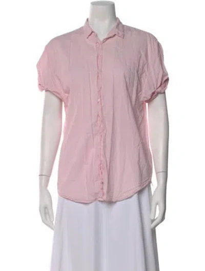 Pre-owned Xirena Short Sleeve Blouse In Pink