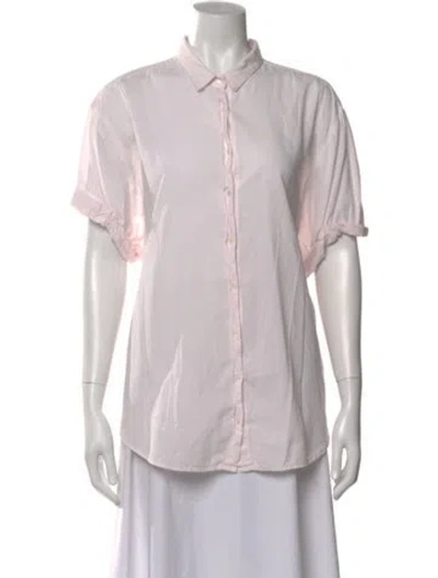 Pre-owned Xirena Short Sleeve Blouse In Pink