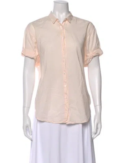 Pre-owned Xirena Short Sleeve Blouse In Pink