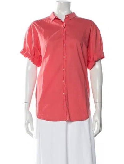 Pre-owned Xirena Short Sleeve Blouse In Pink