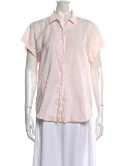 Pre-owned Xirena Short Sleeve Blouse In Pink