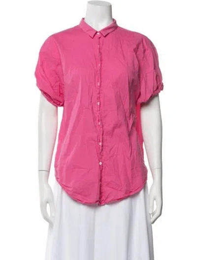 Pre-owned Xirena Short Sleeve Blouse In Pink