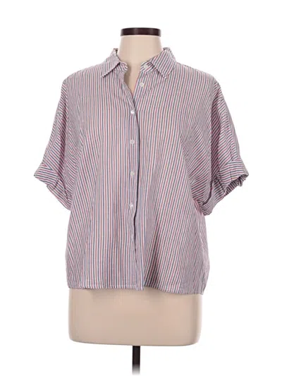 Pre-owned Xirena Short Sleeve Button Down Shirt In Pink