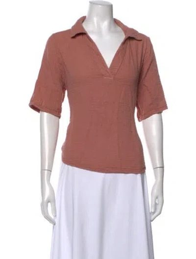 Pre-owned Xirena Short Sleeve Top In Pink
