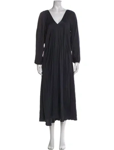 Pre-owned Xirena Silk Long Dress In Blue