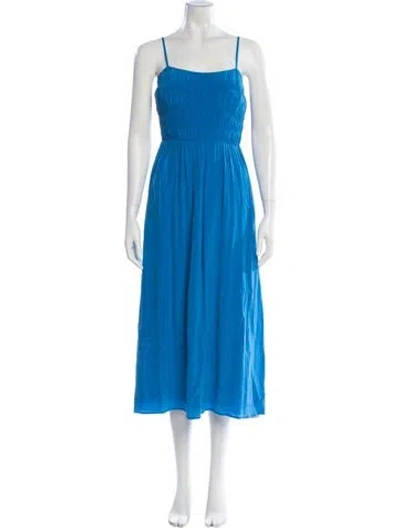Pre-owned Xirena Silk Long Dress W/ Tags In Blue