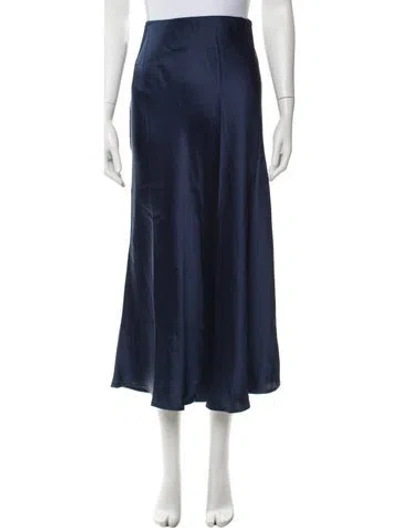Pre-owned Xirena Silk Long Skirt In Blue