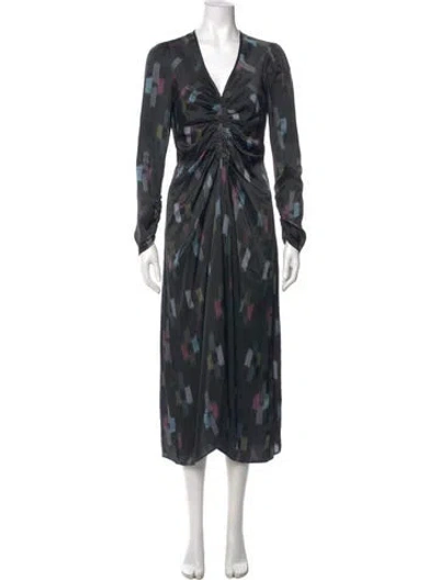 Pre-owned Xirena Silk Midi Length Dress In Black