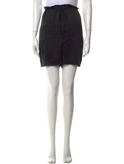 Pre-owned Xirena Silk Mini Shorts In Black