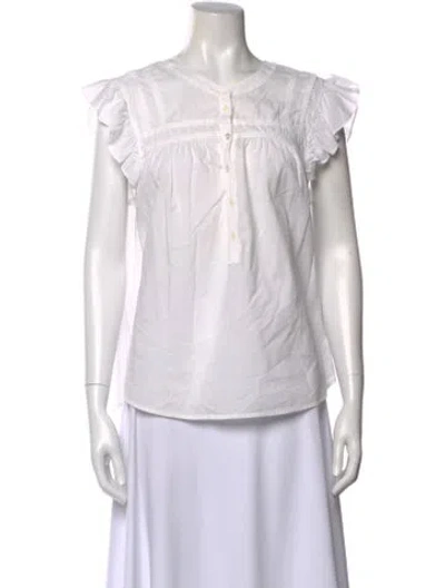 Pre-owned Xirena Sleeveless Blouse In White