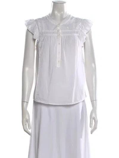 Pre-owned Xirena Sleeveless Blouse In White