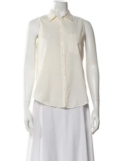Pre-owned Xirena Sleeveless Button-up Top In Neutral