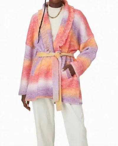 Xirena Sloane Cardigan In Panorama In Pink