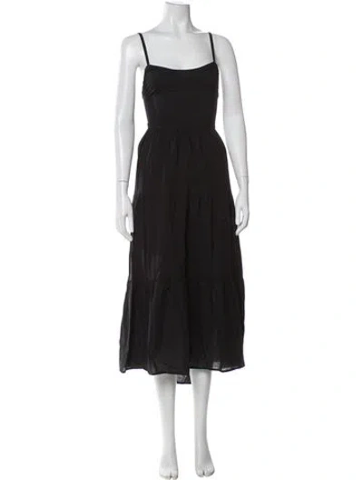 Pre-owned Xirena Square Neckline Long Dress In Gray