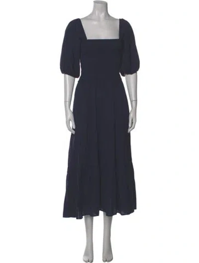 Pre-owned Xirena Square Neckline Long Dress In Gray