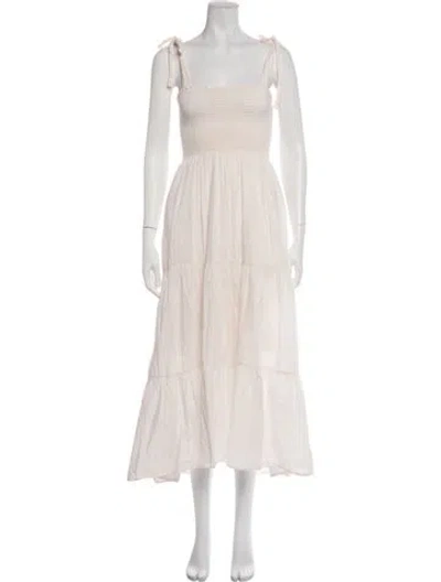 Pre-owned Xirena Square Neckline Long Dress In Orange