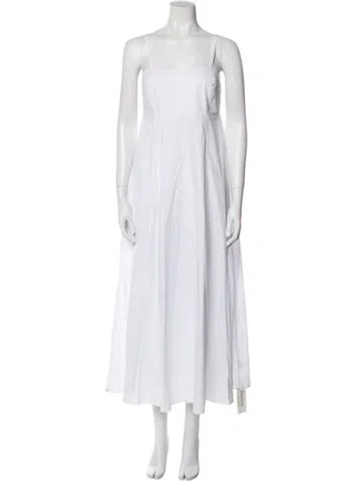 Pre-owned Xirena Square Neckline Long Dress W/ Tags In White