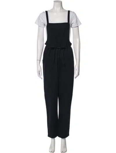 Pre-owned Xirena Square Neckline Overalls In Blue