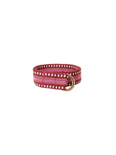 Xirena Stevie Belt In Burgundy