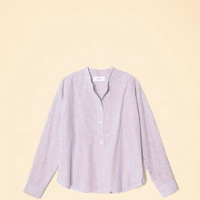 Xirena Stripe Jones Top In Purple