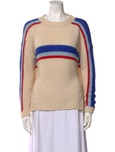 Pre-owned Xirena Striped Crew Neck Sweater