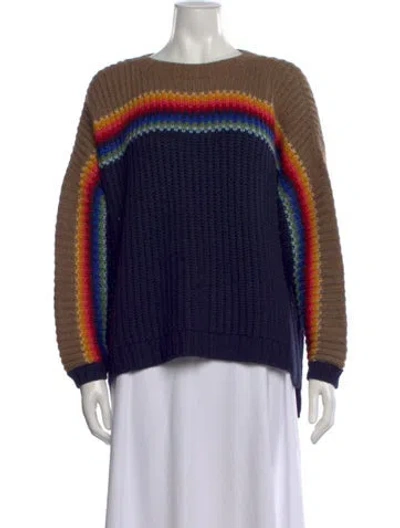 Pre-owned Xirena Striped Crew Neck Sweater In Multi
