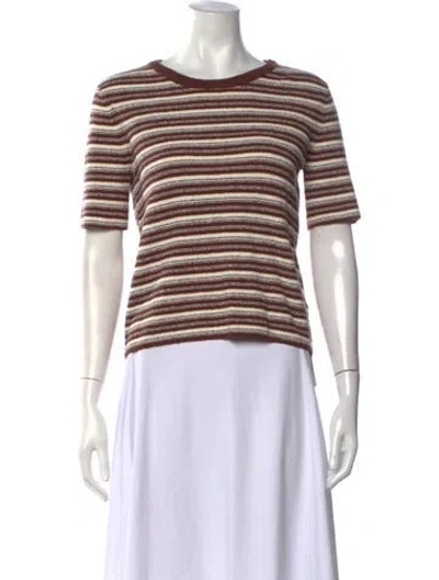 Pre-owned Xirena Striped Crew Neck Sweater In Multicolor