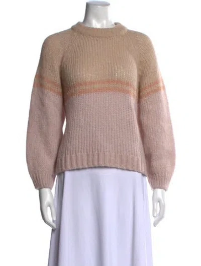 Pre-owned Xirena Striped Crew Neck Sweater In Neutrals