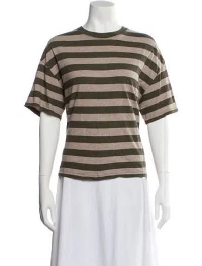 Pre-owned Xirena Striped Crew Neck T-shirt In Multi