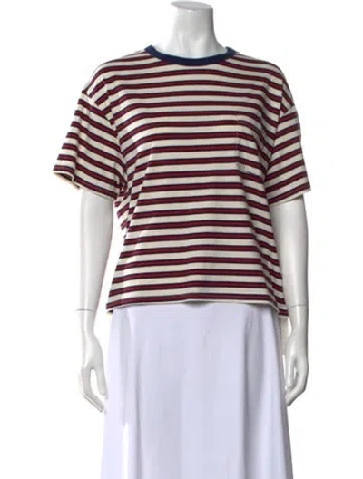 Pre-owned Xirena Striped Crew Neck T-shirt W/ Tags In Multi