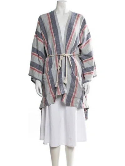 Pre-owned Xirena Striped Jacket W/ Tags In Blue