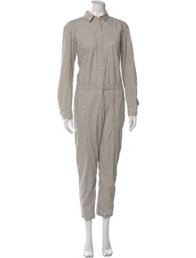 Pre-owned Xirena Striped Jumpsuit In Neutral