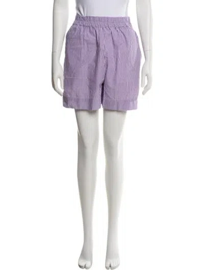 Pre-owned Xirena Striped Knee-length Shorts In Purple