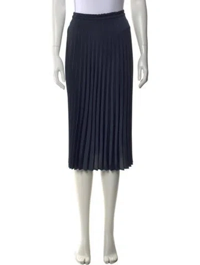 Pre-owned Xirena Striped Knee-length Skirt In Blue