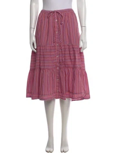 Pre-owned Xirena Striped Knee-length Skirt In Pink
