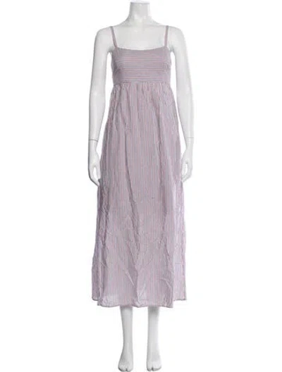 Pre-owned Xirena Striped Long Dress In Blue