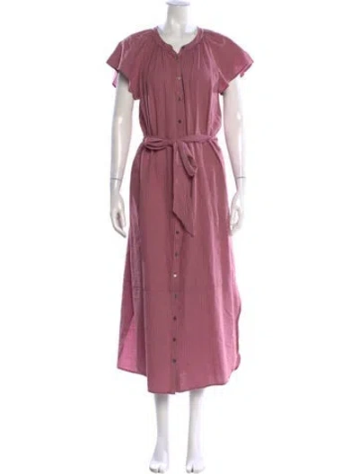 Pre-owned Xirena Striped Long Dress In Pink