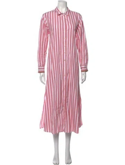 Pre-owned Xirena Striped Long Dress In Pink